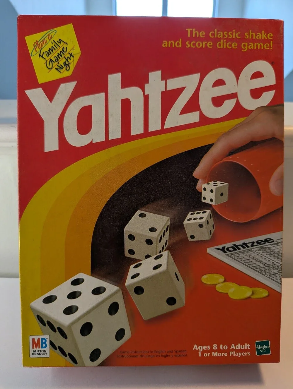 Vintage Milton Bradley Yahtzee Classic Shake and Score Dice Game Family Night